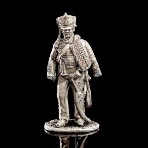 Оловянный солдатик "Рядовой 1-го гусарского полка Российско-германского легиона, 1812 г."