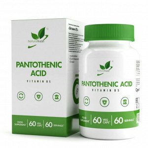 Витамин B-5 NaturalSupp Pantothenic Acid - 60 капс.