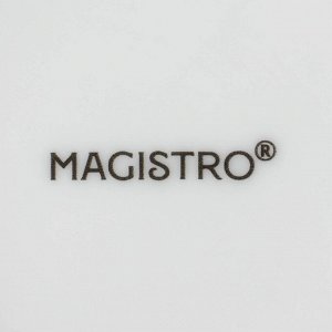 Форма для выпечки Magistro White gloss, 1.6 л, 27x17x6.3 см, жаропрочный фарфор, белая