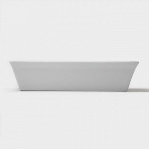 Форма для выпечки Magistro White gloss, 1.6 л, 27x17x6.3 см, жаропрочный фарфор, белая