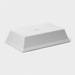 Форма для выпечки Magistro White gloss, 1.6 л, 27x17x6.3 см, жаропрочный фарфор, белая