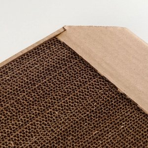 "Кошкина радость" Дом для кошки с когтеточкой 57 х 28,5 х 2,5 см КРАФТ