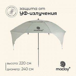 Зонт-трансформер maclay, c УФ-защитой, d=240 см, h=220 см