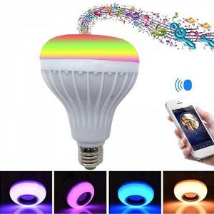 Лампочка-колонка Led Music Bulb Лампа диско блютус с динамиком 7 Вт Е27