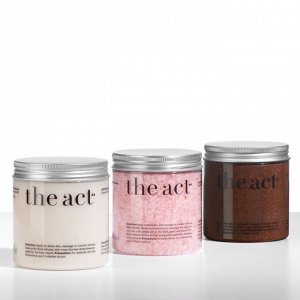 The Act labs, Набор скрабов для тела с натуральными маслами 900 г, подарочный набор косметики для женщин