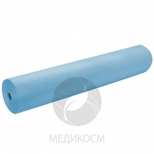 Простыня 70х200см., SMS, голубая, 100 шт. в рулоне