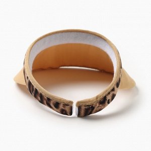 Козырёк женский MINAKU "Leopard" цвет коричневый, р-р 56-58