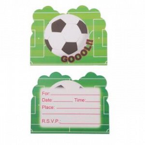 Набор пригласительных карточек(10шт) "Футбол"