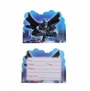 Набор пригласительных карточек(10шт) "Бэтмен"