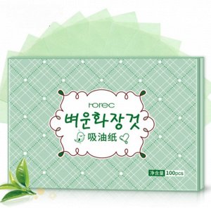Матирующие салфетки с экстрактом зеленого чая 100 шт