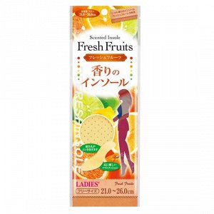 "FUDO KAGAKU" Женские дышащие стельки с ароматом фруктов