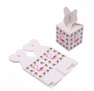 Набор подарочных коробочек(6шт) "Розовый фламинго"