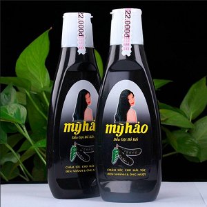 Чёрный шампунь против выпадения волос "Myhao", 330 мл