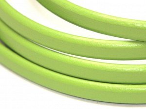 Regaliz™ Шнур для браслета кожаный светло-зеленый. 18 см