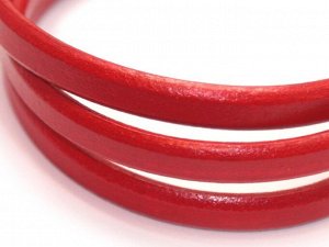 Regaliz™ Шнур для браслета кожаный красный. 18 см