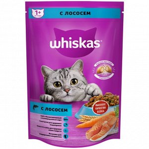 Сухой корм Whiskas для кошек, лосось, подушечки, 350 г