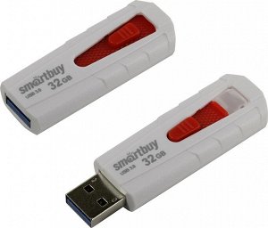 ФЛЭШ Флеш накопитель USB 3.0 32GB IRON White/Red (SB32GBIR-W3)