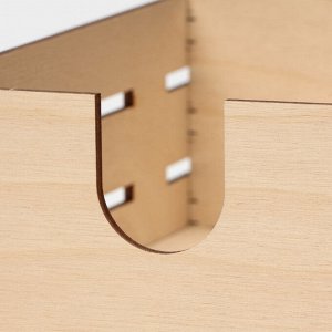 Подставка - органайзер деревянный для хранения Доляна «Рейки», 20x14x7,7 см