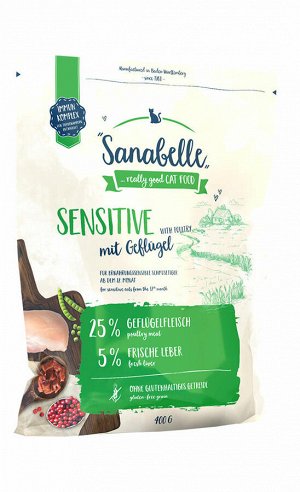 Sanabelle Sensitive с птицей сухой корм для кошек 10 кг