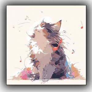 Картина по номерам на подрамнике, 20 х 20 см.