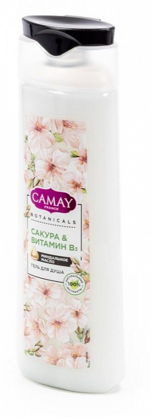 Гель для душа Camay Botanicals Японская сакура с миндальным маслом