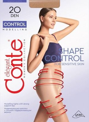 Колготки  Control 20 (Conte)  с утягивающими удлиненными шортиками