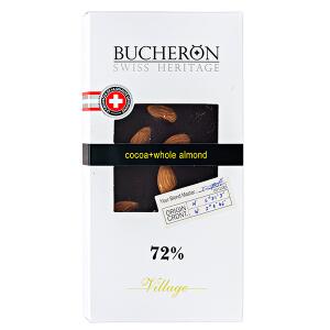 Шоколад BUCHERON 72% Миндаль 100гр. 1уп.х 10шт.
