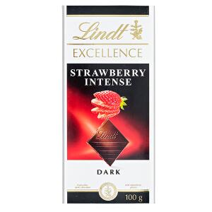 Шоколад LINDT EXCELLENCE STRAWBERRY INTENSE 100гр. 1уп.х 20шт.