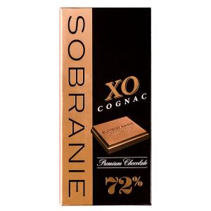 Шоколад SOBRANIE 72% Горький с Коньяком 90 гр. 1уп.х 10шт