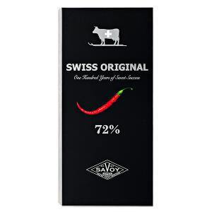 Шоколад SWISS ORIGINAL 72% Горький с Перцем  100гр. 1уп.х 10шт.