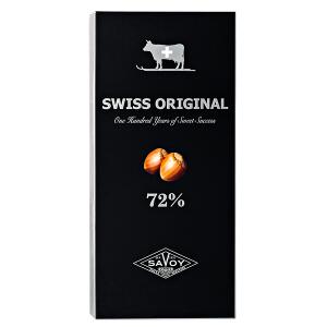 Шоколад SWISS ORIGINAL 72% Горький с Фундуком 100гр. 1уп.х 10шт.