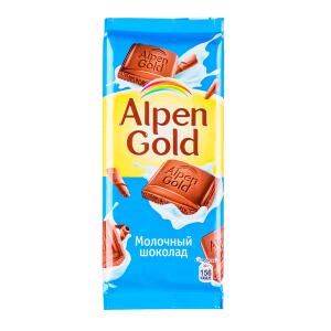 Шоколад Альпен Гольд Молочный 90 г 1 уп.х 20 шт.