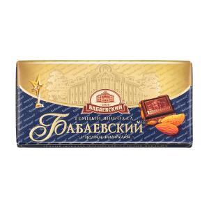 Шоколад Бабаевский Темный с Миндалем 100гр.   1уп.х 15шт.
