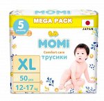 MOMI COMFORT CARE подгузники-трусики XL (12-17 кг) MEGA, 50 шт