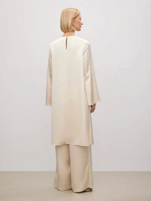 Однотонная блузка, B2998/nude