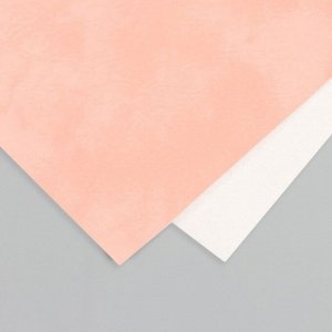 Лист для творчества искусственная кожа «Масло. Матовый», персиковый лист 33x20 см, толщина 0.74 мм