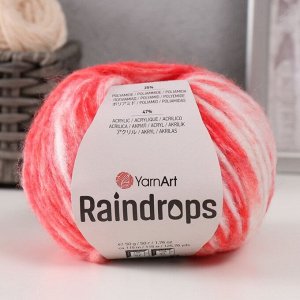 Пряжа для вязания спицами, крючком YarnArt, Raindrops, 18% шерсть, 35% полиамид, 47% акрил, 115 м/50 г, (2916 терракот меланж)