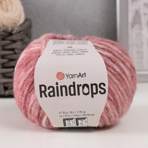 Пряжа для вязания спицами, крючком YarnArt, Raindrops, 18% шерсть, 35% полиамид, 47% акрил, 115 м/50 г, (2916 терракот меланж)