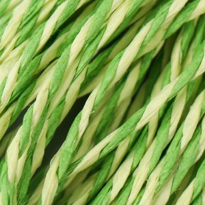 Пряжа для вязания спицами, крючком 100% целлюлоза Softino Raffia Color Melange, кручёная, зелёная трава, 10 м ±2 м