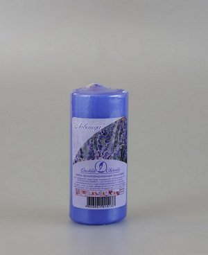 Свеча ароматизированная пеньковая 40х90 лаванда (время горения - 11 ч.)