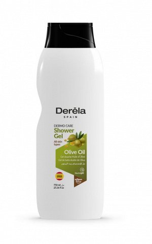 DERELA Гель для душа оливковое масло  OLIVE OIL 750 мл