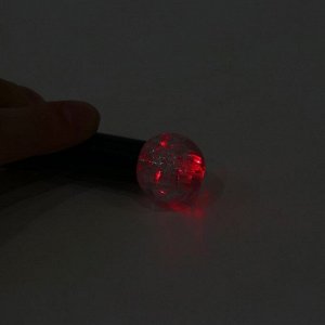 Лазерная указка, с карабином, 2 LED, 4 режима, 8.5 х 2 см, черная