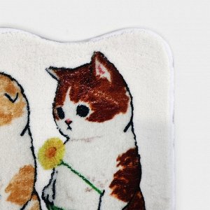 Коврик для дома Доляна «Котята», для детей, 39,5x60,5 см