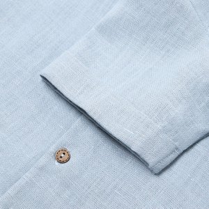 Рубашка для мальчика Крошка Я Linen, -98, голубой