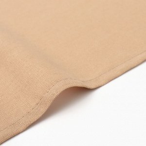 Полотенце «Этель» ECO, бежевое, 40x68 см, 70% хлопок, 30% лён, 190 г/м²