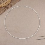 Основа для макраме «Круг», металлическая, d = 30/30,6 см, цвет белый