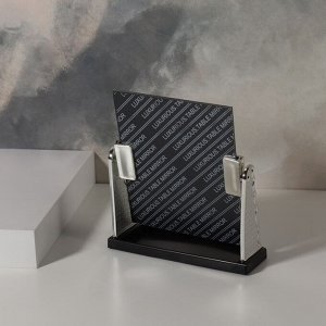Зеркало настольное, зеркальная поверхность 11,5 ? 14,5 см, цвет серебристый