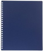 Тетрадь  80л клетка на спирали пластиковая обложка &quot;VELVET Синяя&quot; (081568) 01609 Хатбер {Россия}