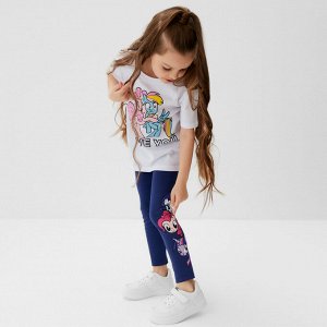Легинсы лосины детские, My Little Pony, рост 98-104, синий