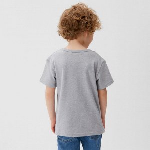 Футболка детская KAFTAN "Basic line", 32 (110-116 см), серый